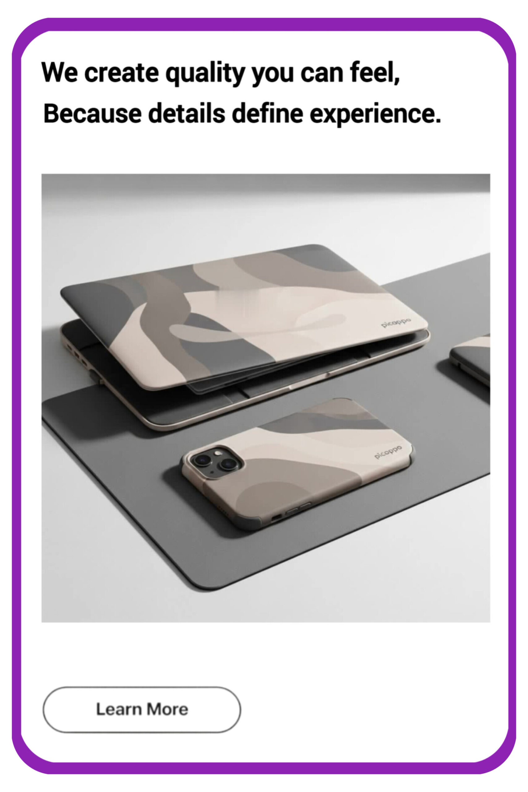 Quality you can feel