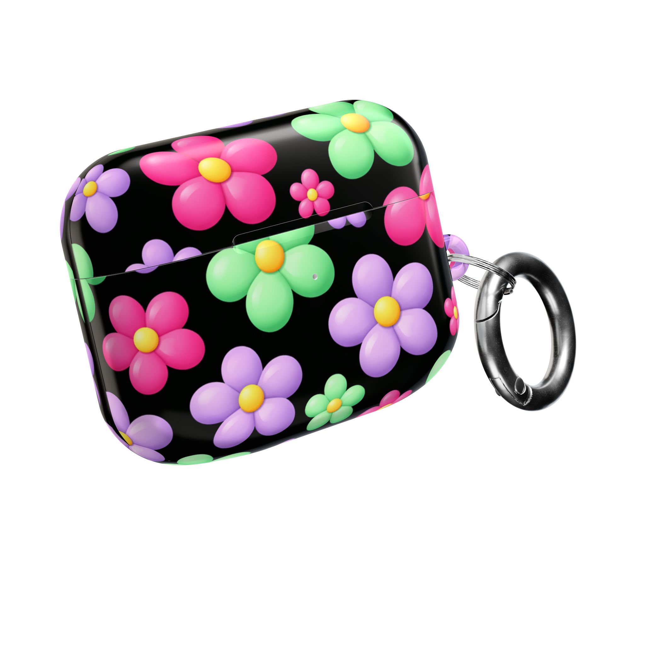 PICAPPO AirPods Pro Case Flower Bubble Pattern with Clip for Busy Routines - Image 3