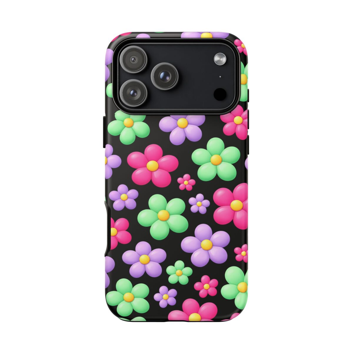 PICAPPO iPhone 17 Pro Max Case Flower Bubble Pattern for Smart Upgrades Daily Use Protective Cover