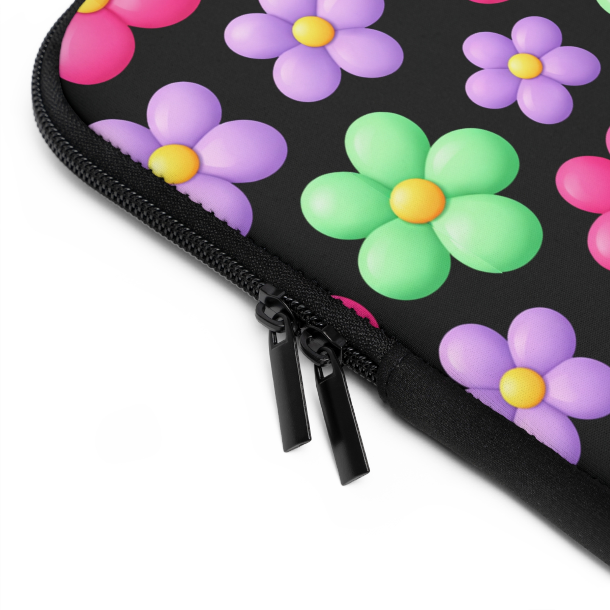 PICAPPO Floral Pop Laptop Sleeve Case for Focused Workdays – Quiet, Lightweight Laptop Cover - Image 3