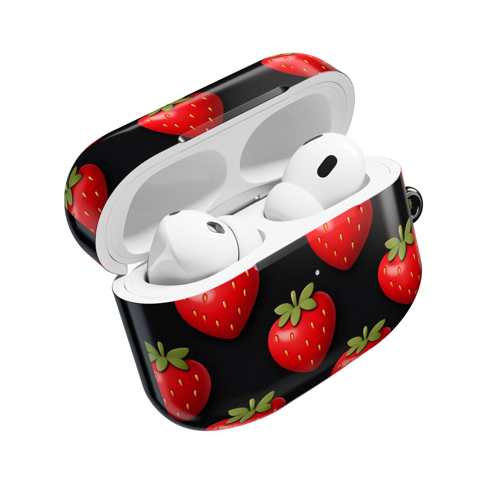 PICAPPO Red Strawberry Pattern AirPods Pro Case for Daily Use and Gifting - Image 4