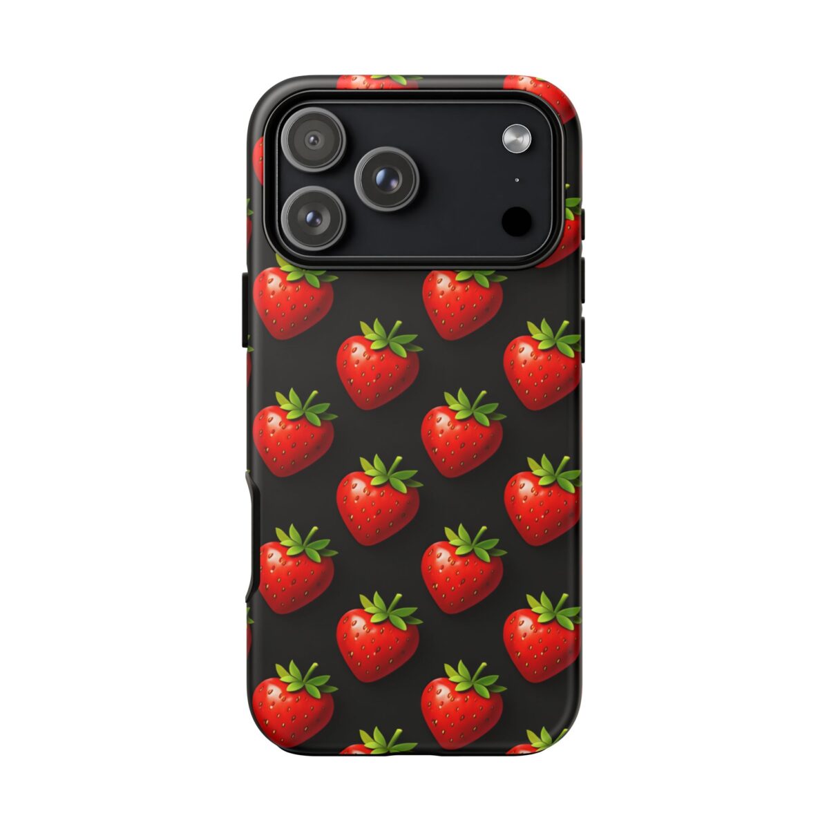 PICAPPO iPhone 17 Pro Max Case Strawberry Pattern Protective Cover