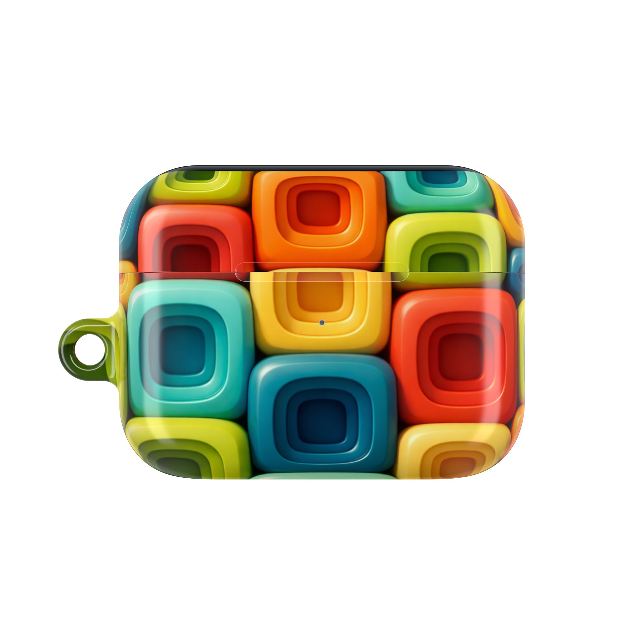 PICAPPO Colourblock Pattern AirPods Pro Case — Stylish Protection for Modern Lifestyles - Image 5