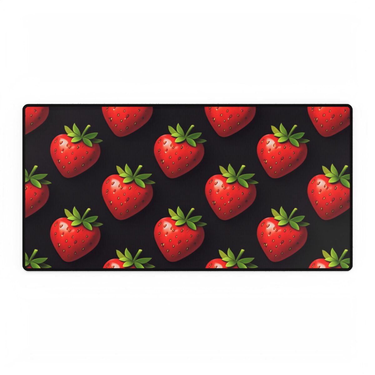 PICAPPO Desk Mat Pad Large Desk Pad Strawberry Pattern, Comfortable Study Surface for Students