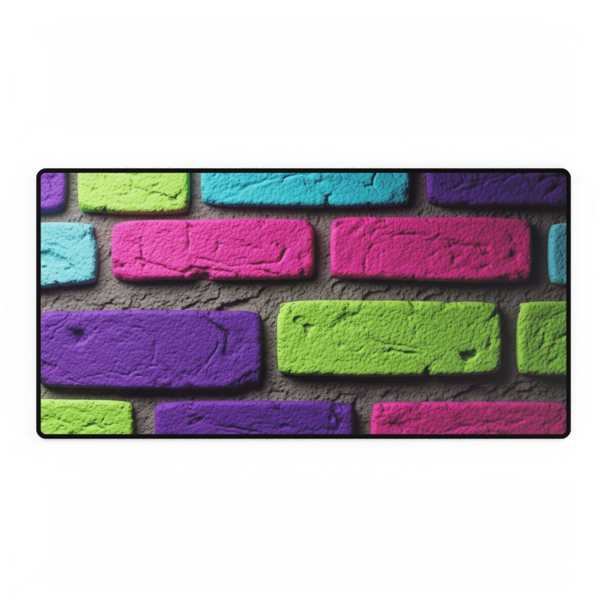 PICAPPO Neon Brick Desk Mat Pad Large Desk Pad for Office and Gaming Reliable Study Setup for Students