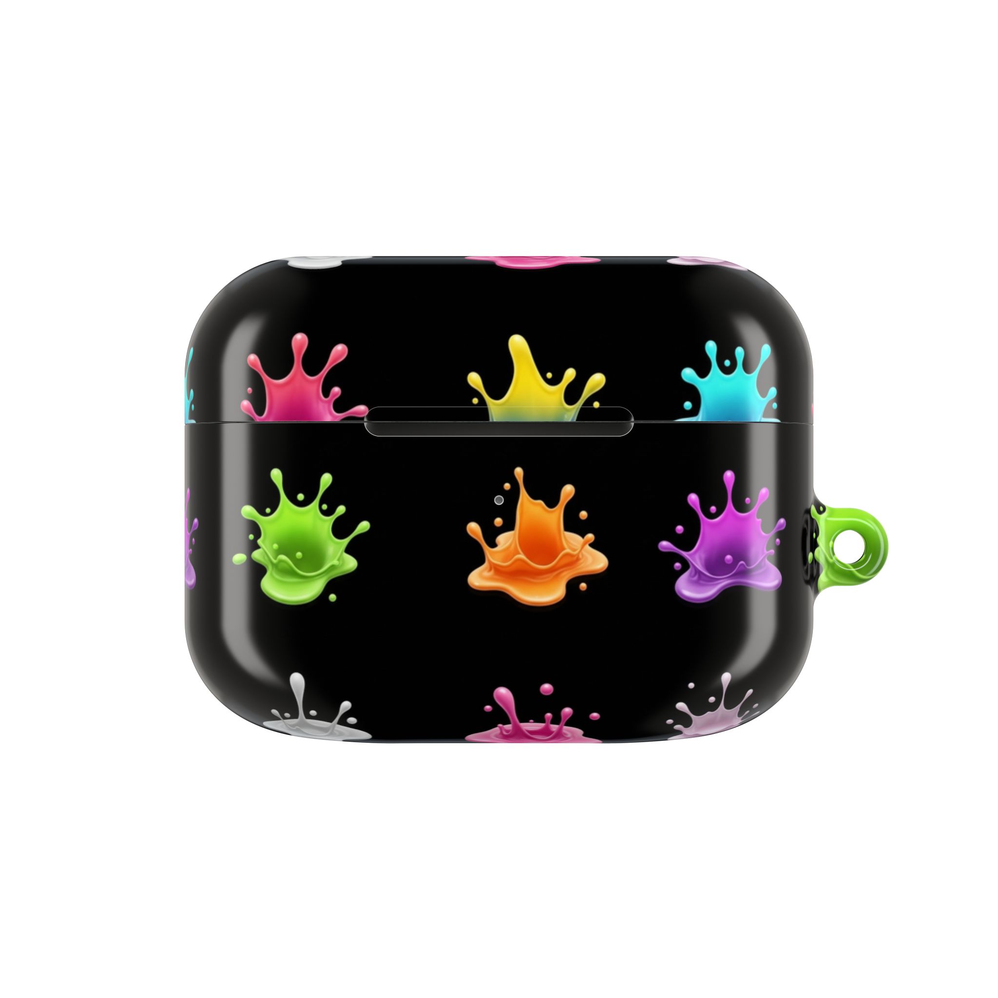 PICAPPO Neon Paint Splash AirPods Pro Case — Tough Protective Cover for Gym and Outdoor Use