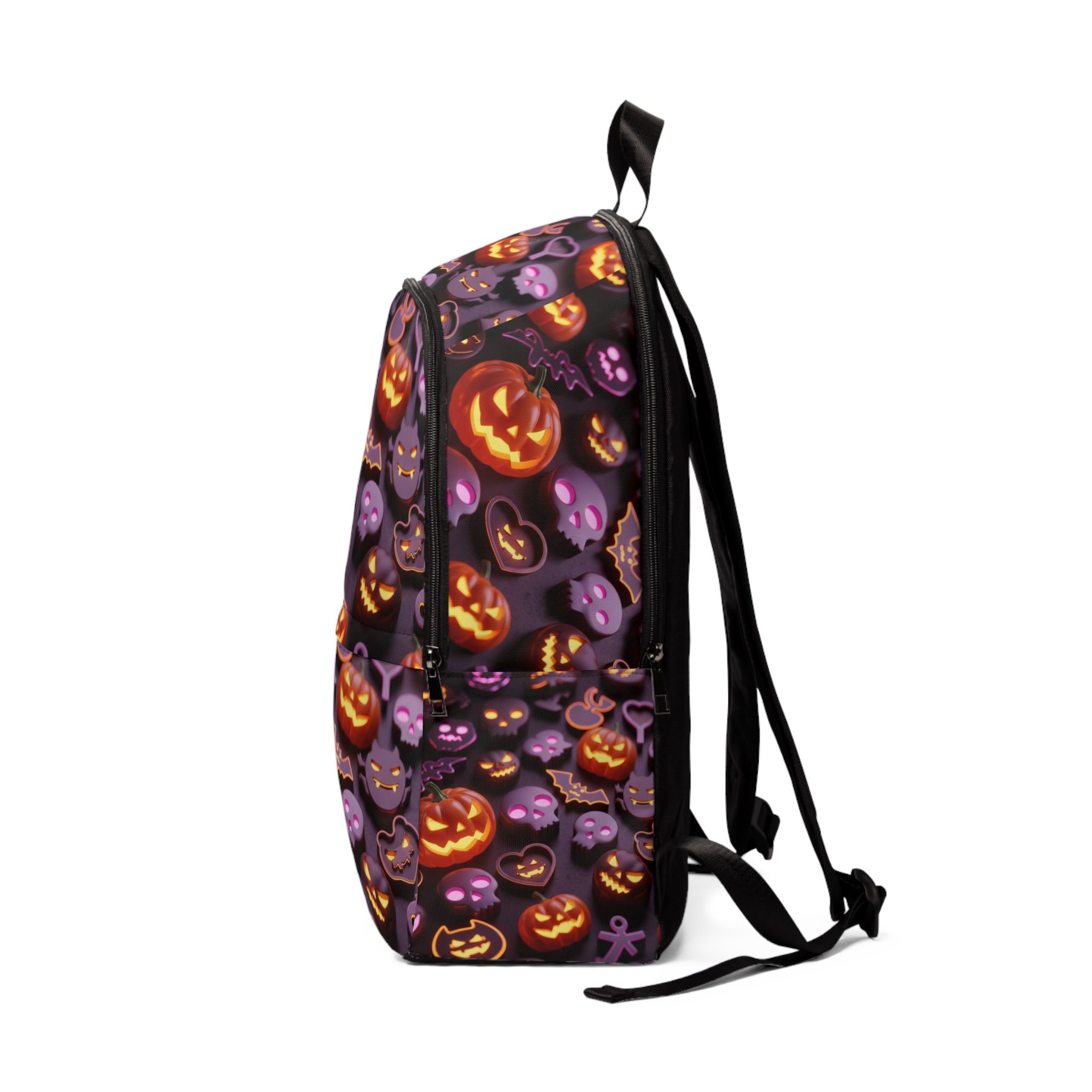 PICAPPO Laptop Travel Backpack for School Halloween Pumpkin Premium Durable Backpack for Students, Lightweight and Protective Bag - Image 3