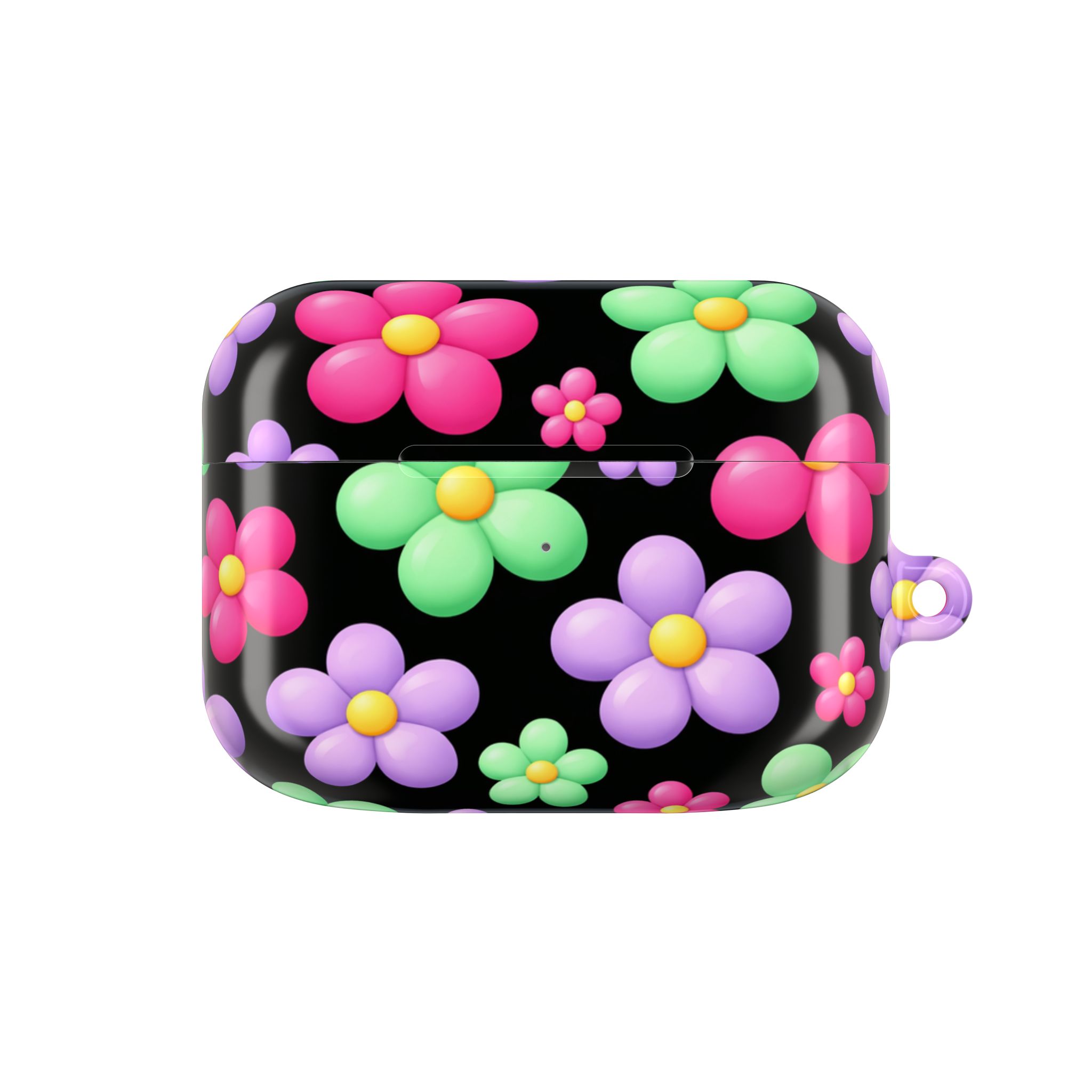 PICAPPO AirPods Pro Case Flower Bubble Pattern with Clip for Busy Routines