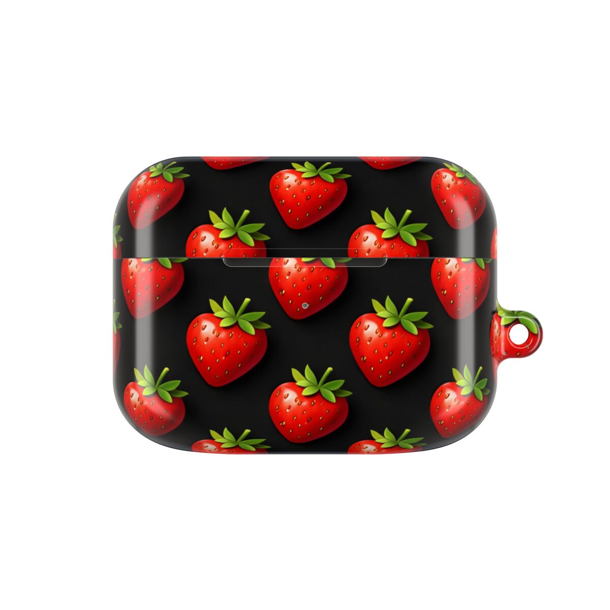 PICAPPO Lightweight Protective Shell — AirPods Pro Case in Red Strawberry Pattern
