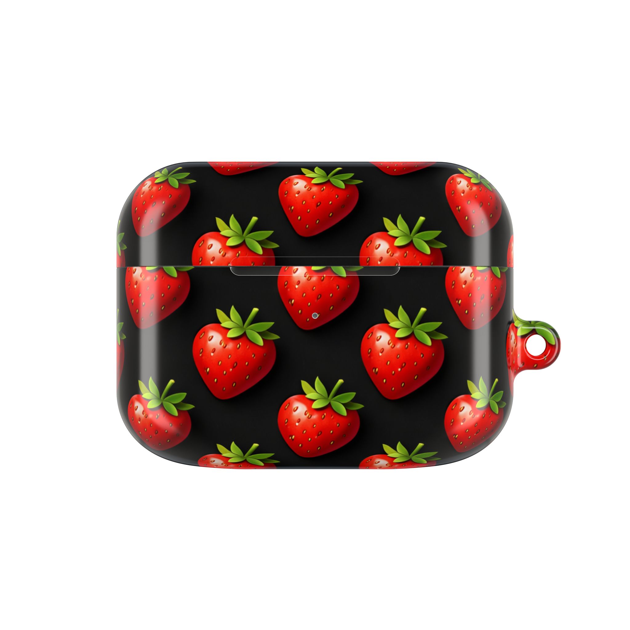 PICAPPO Lightweight Protective Shell — AirPods Pro Case in Red Strawberry Pattern