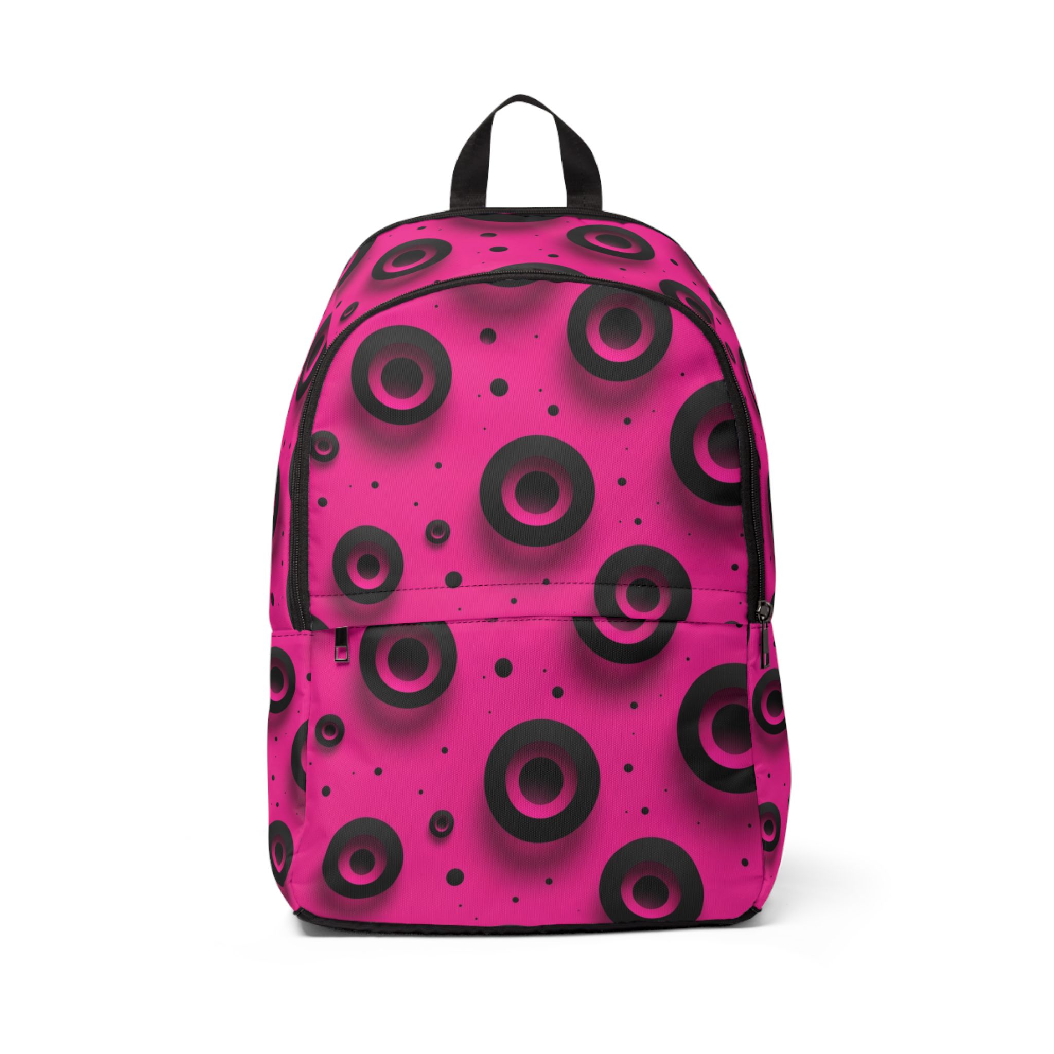 PICAPPO Pink Polka dot Laptop Travel Backpack for School, Student Backpack with Organized Compartments and Lightweight, Waterproof Bag