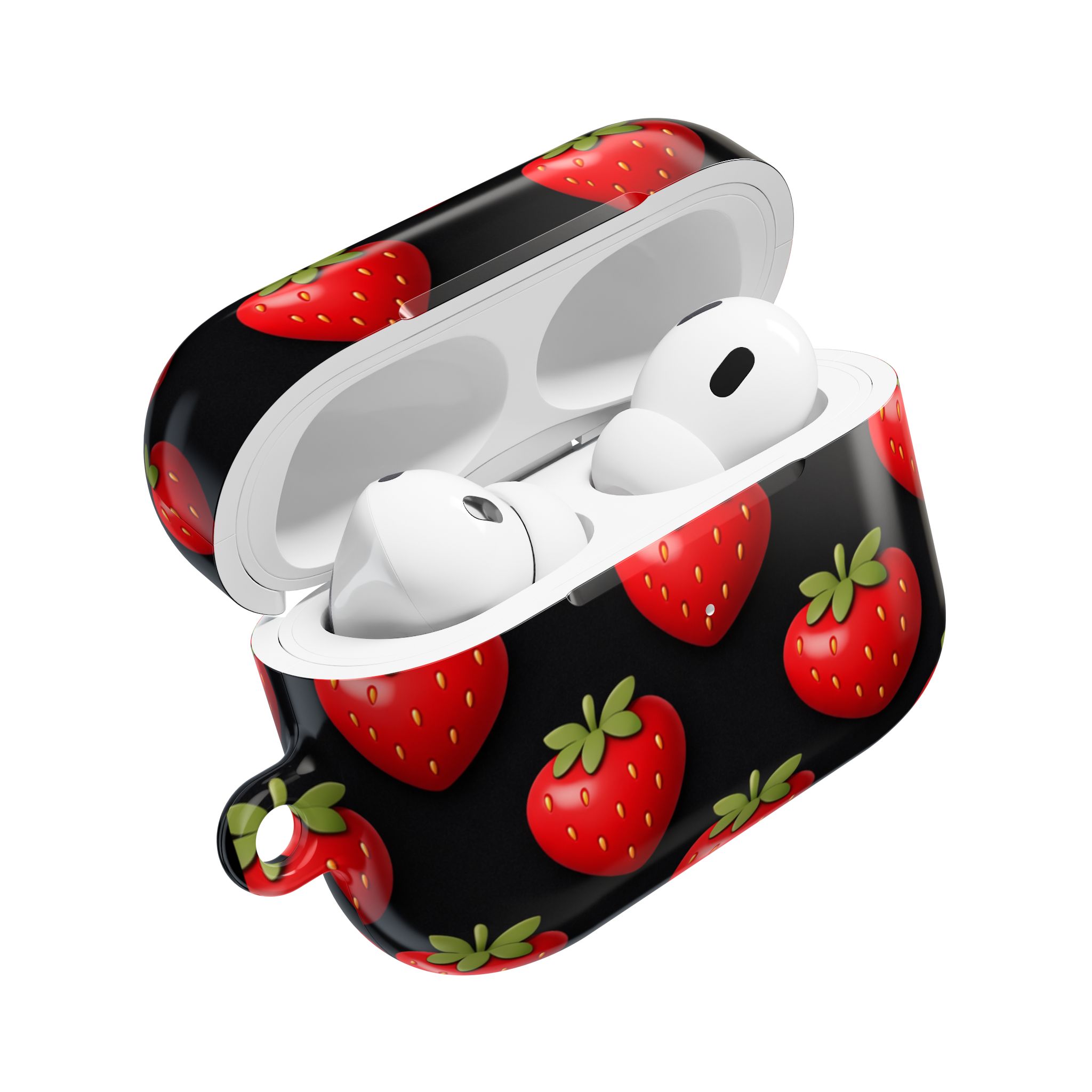 PICAPPO Red Strawberry Pattern AirPods Pro Case for Daily Use and Gifting - Image 8