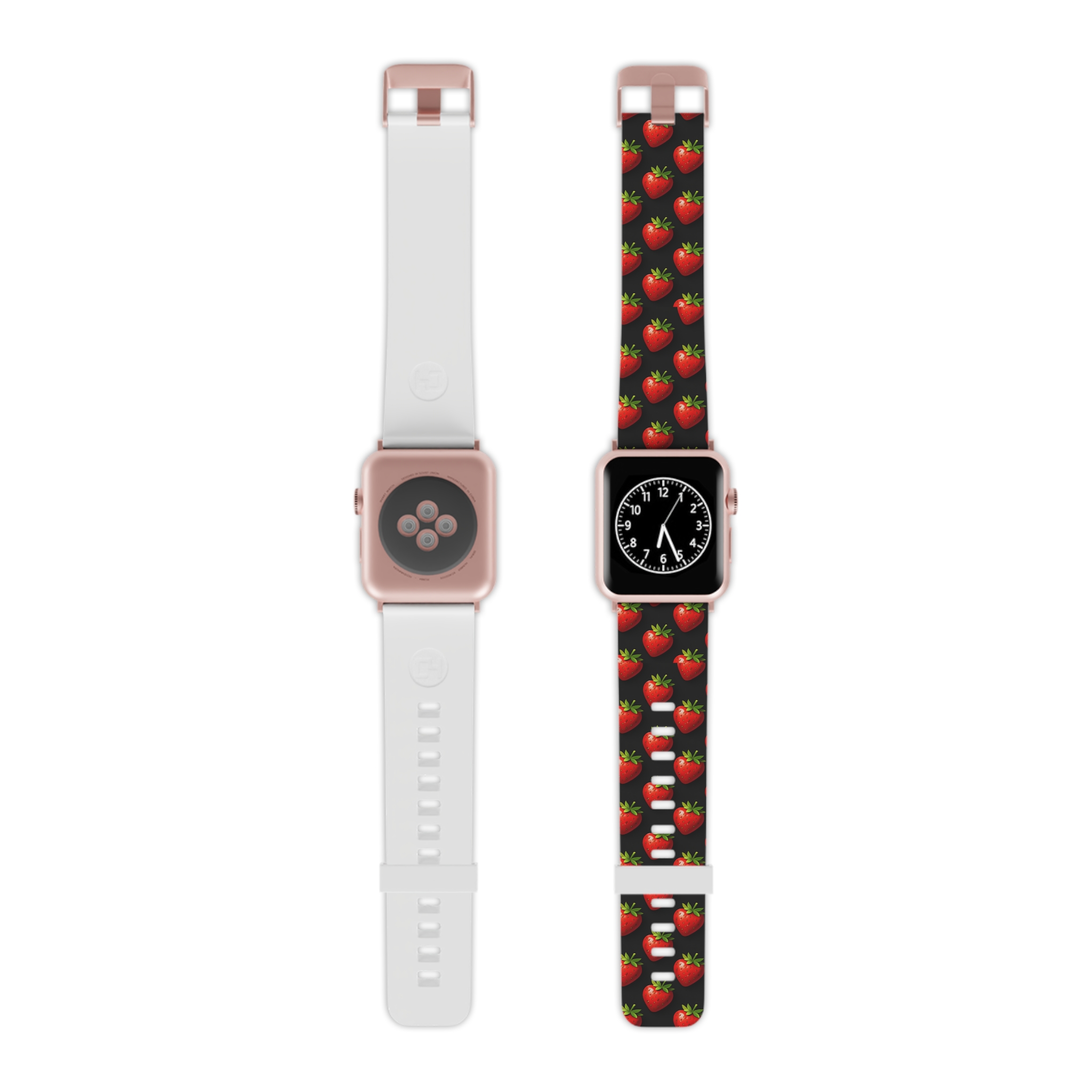 PICAPPO Band For Apple Watch Red Strawberry Pattern - Image 4