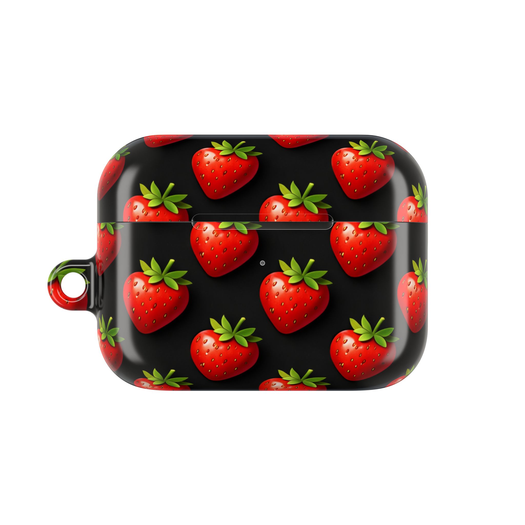 PICAPPO Lightweight Protective Shell — AirPods Pro Case in Red Strawberry Pattern - Image 5