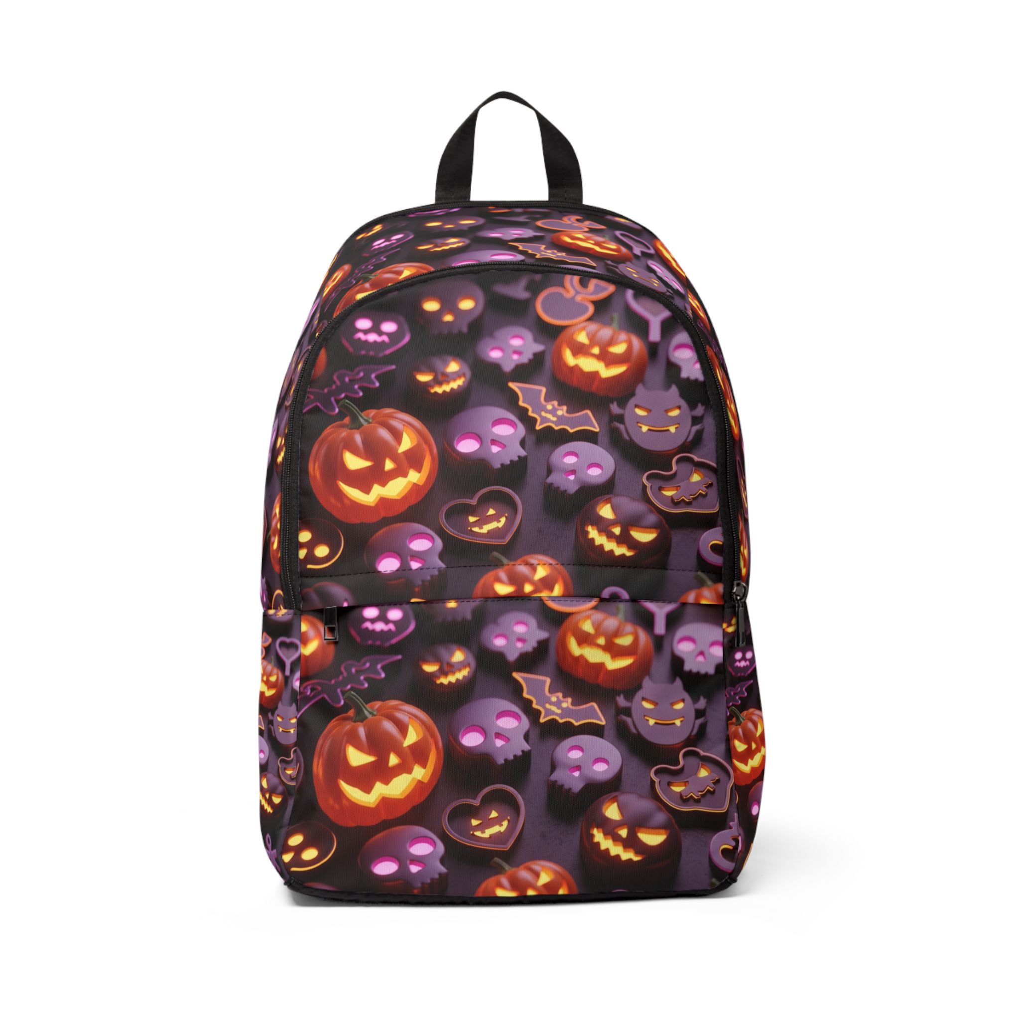 PICAPPO Laptop Travel Backpack for School Halloween Pumpkin Premium Durable Backpack for Students, Lightweight and Protective Bag