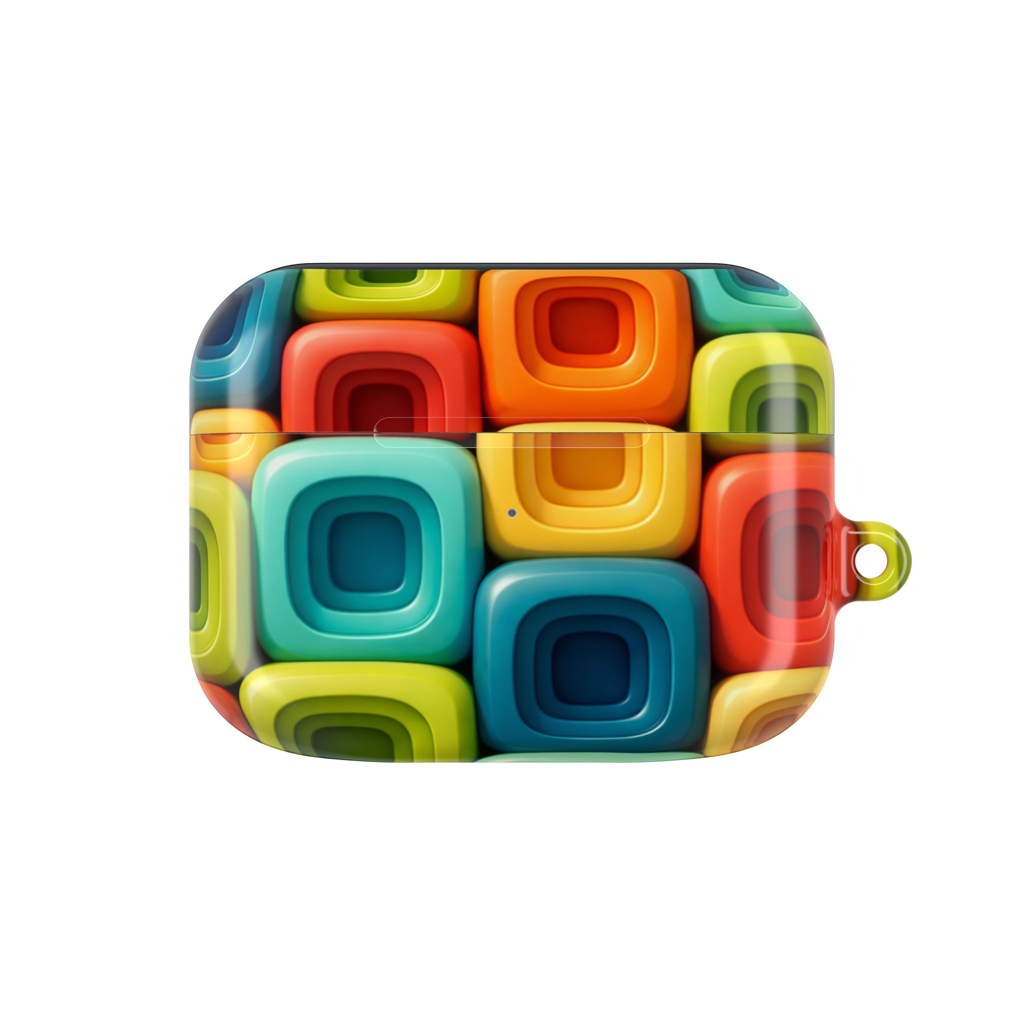 PICAPPO Colourblock Pattern AirPods Pro Case — Stylish Protection for Modern Lifestyles