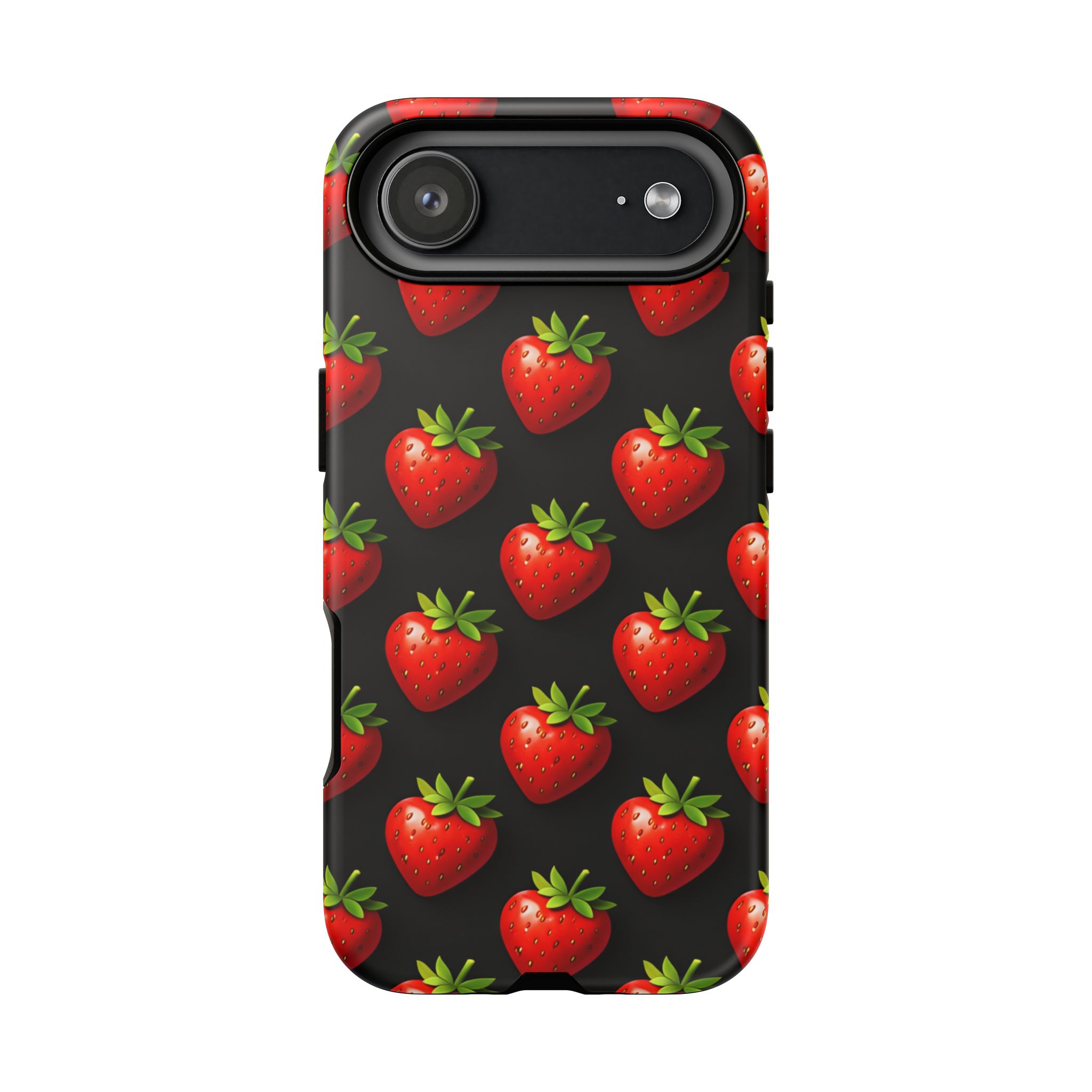 PICAPPO iPhone 17 Air Case Strawberry Pattern Daily Use Light Protection Cover