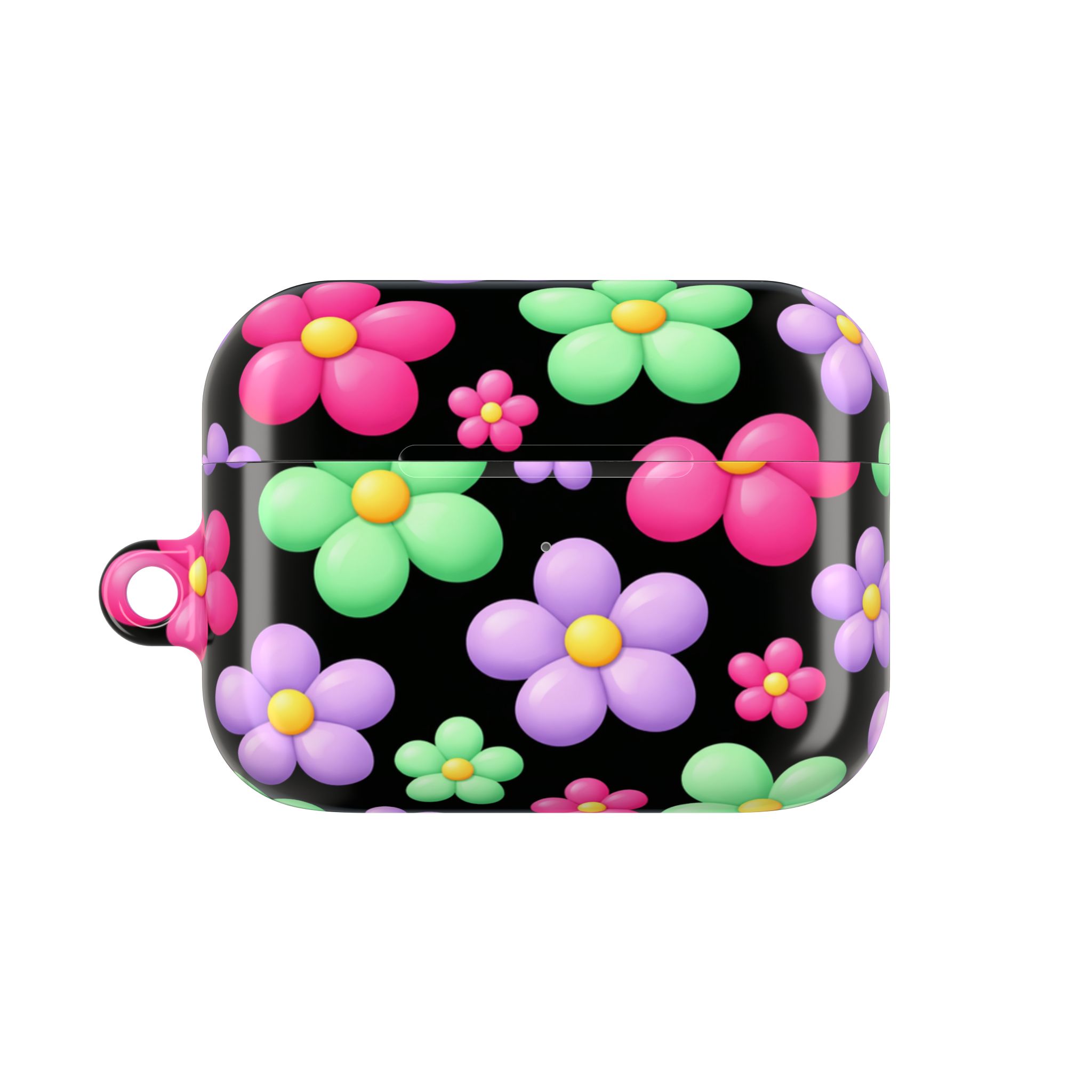 PICAPPO AirPods Pro Case Flower Bubble Pattern with Clip for Busy Routines - Image 5