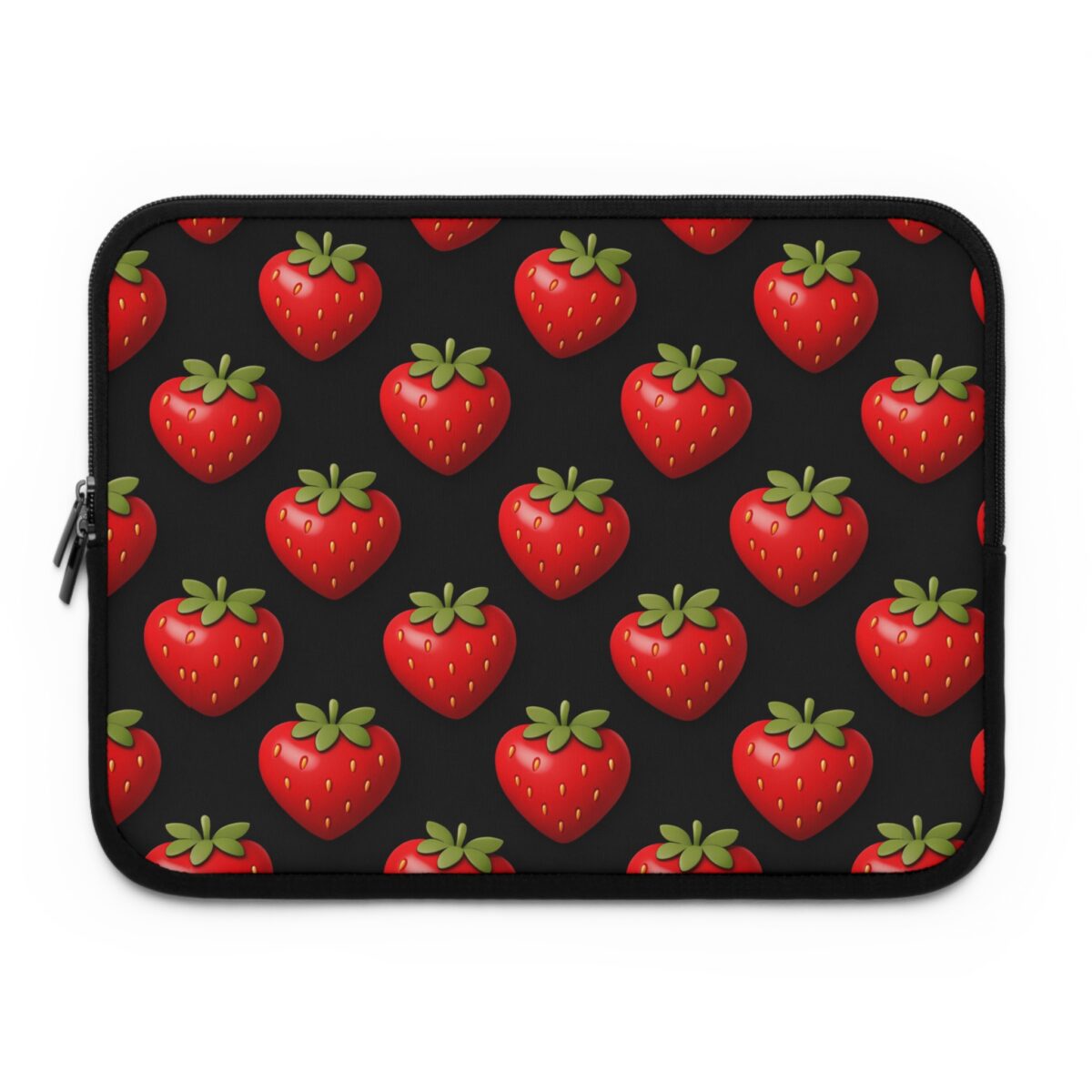 PICAPPO  Strawberry Pattern Laptop Sleeve Case for Rainy Commutes – Water-Resistant Laptop Cover for Daily Travel and Work