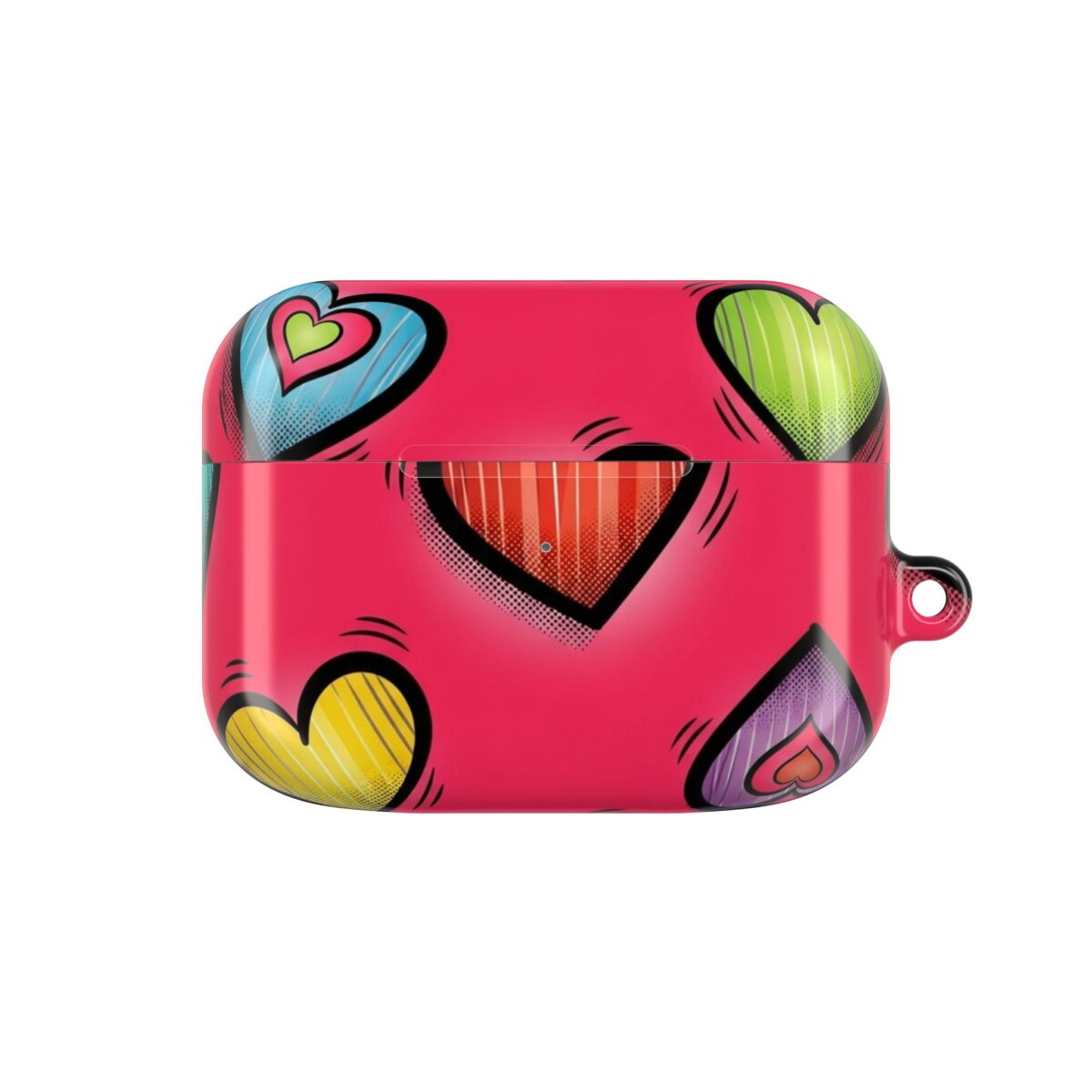 PICAPPO Pink Love Heart AirPods Pro Case — Fun and Stylish Cover for Teenagers and Young Adults