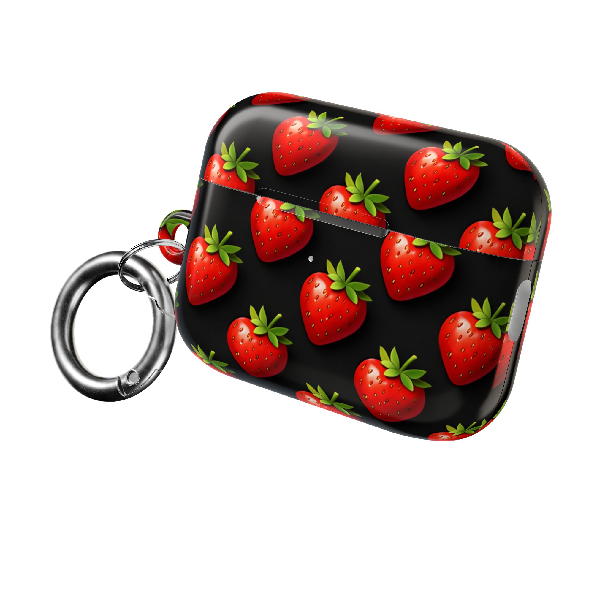 PICAPPO Lightweight Protective Shell — AirPods Pro Case in Red Strawberry Pattern - Image 7