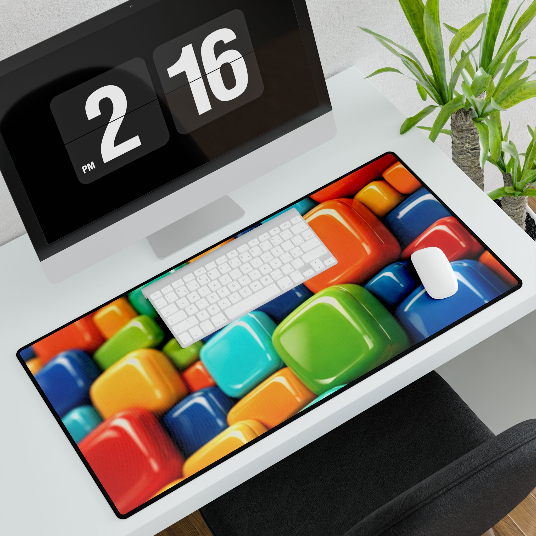 PICAPPO Desk Mat Pad Large Extended Desk Pad for Office and Gaming, Large Non-Slip Mouse Pad - Image 3