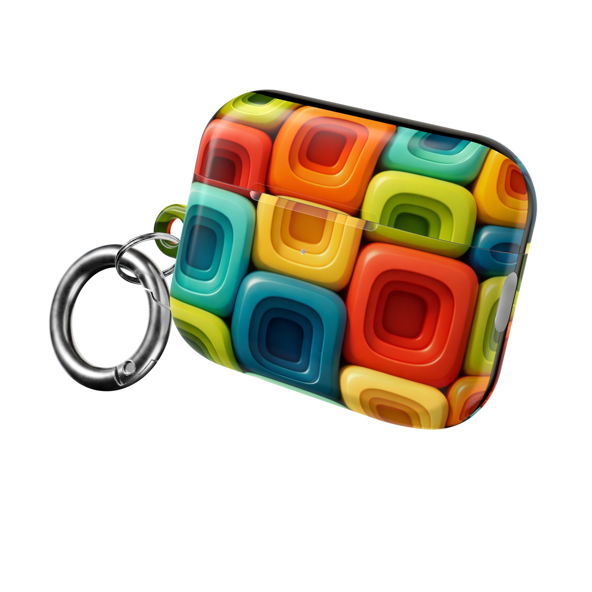 PICAPPO Colourblock Pattern AirPods Pro Case — Stylish Protection for Modern Lifestyles - Image 7