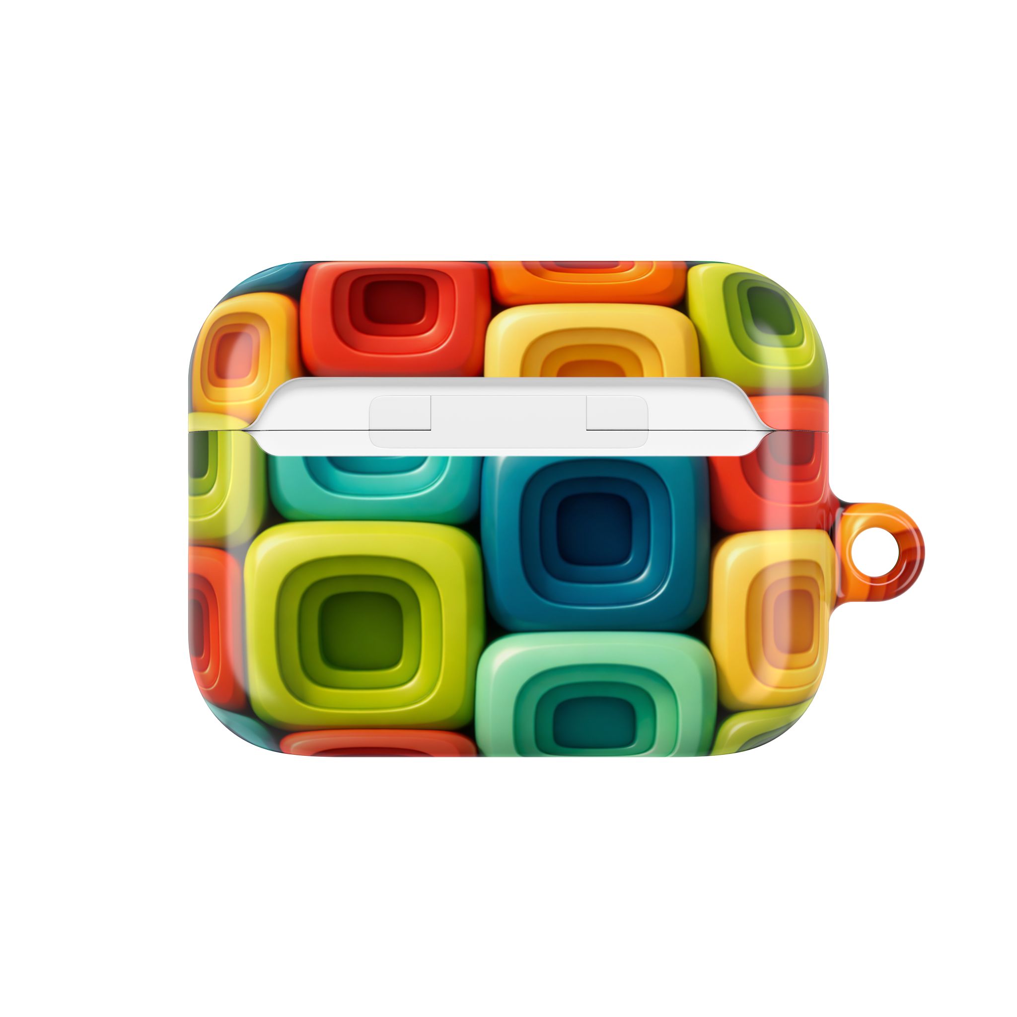 PICAPPO Colourblock Pattern AirPods Pro Case — Stylish Protection for Modern Lifestyles - Image 6
