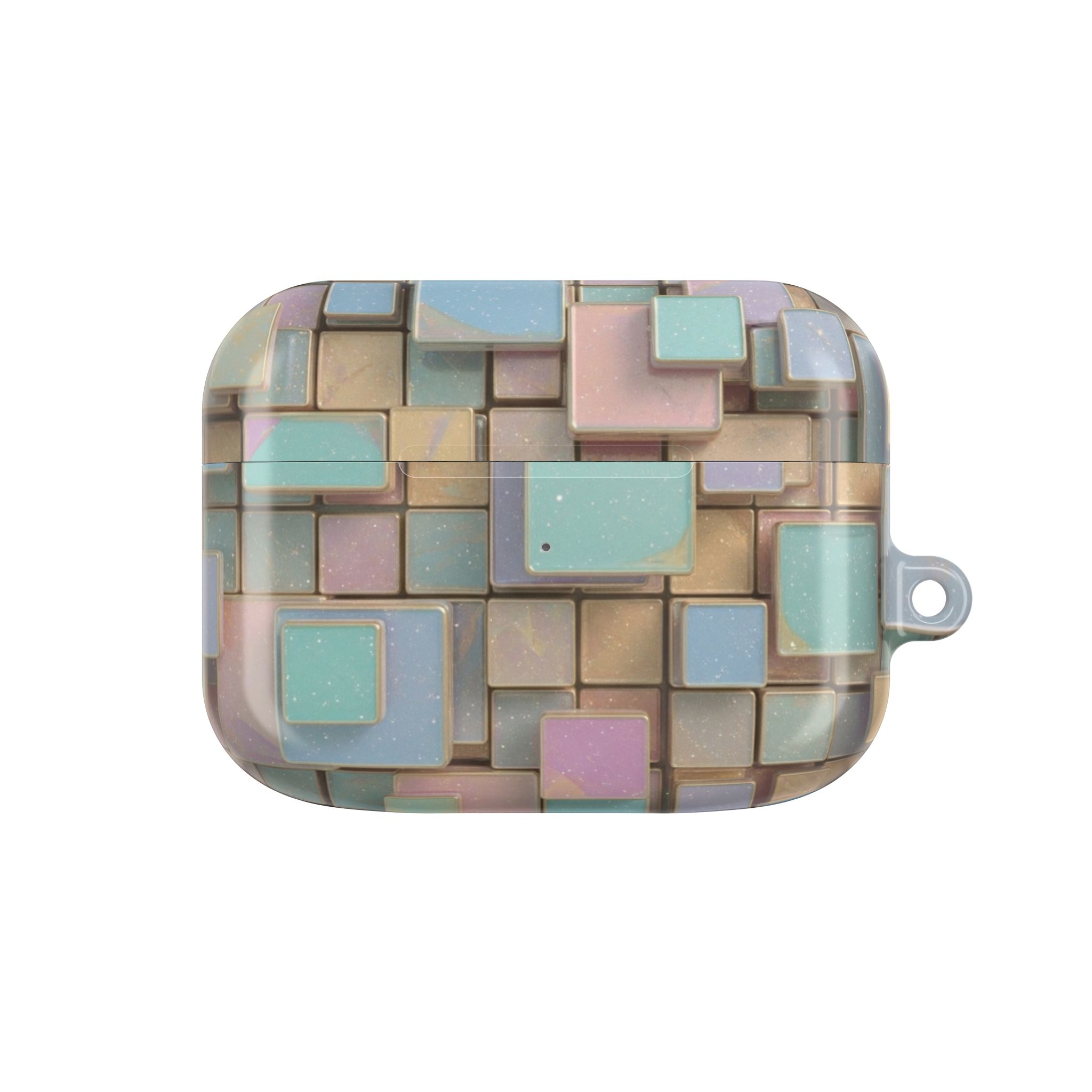 PICAPPO Pastel Geometric AirPods Pro Case — Chic and Protective Case for Home and Office