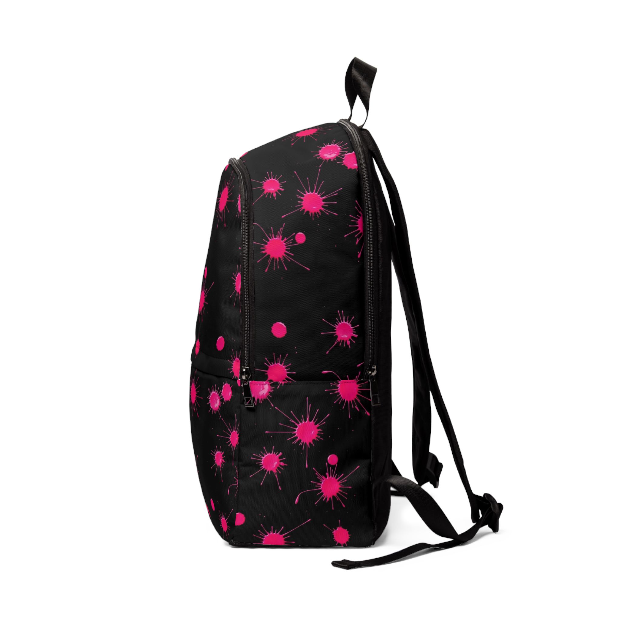 PICAPPO Laptop Travel Backpack for School Dotted Pink Pattern Student Backpack Lightweight and Protective Bag - Image 3