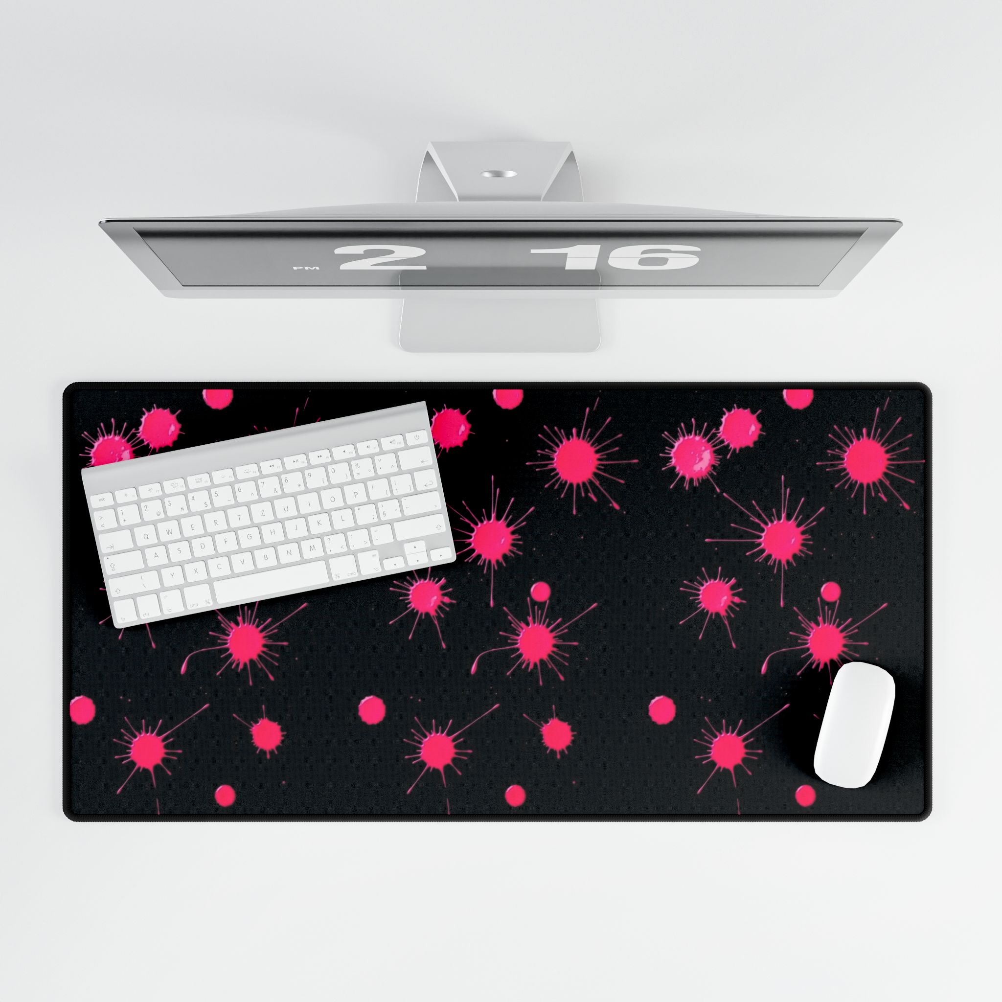 PICAPPO Pink Desk Mat Pad Large Office Desk Mat for Workstations - Image 4