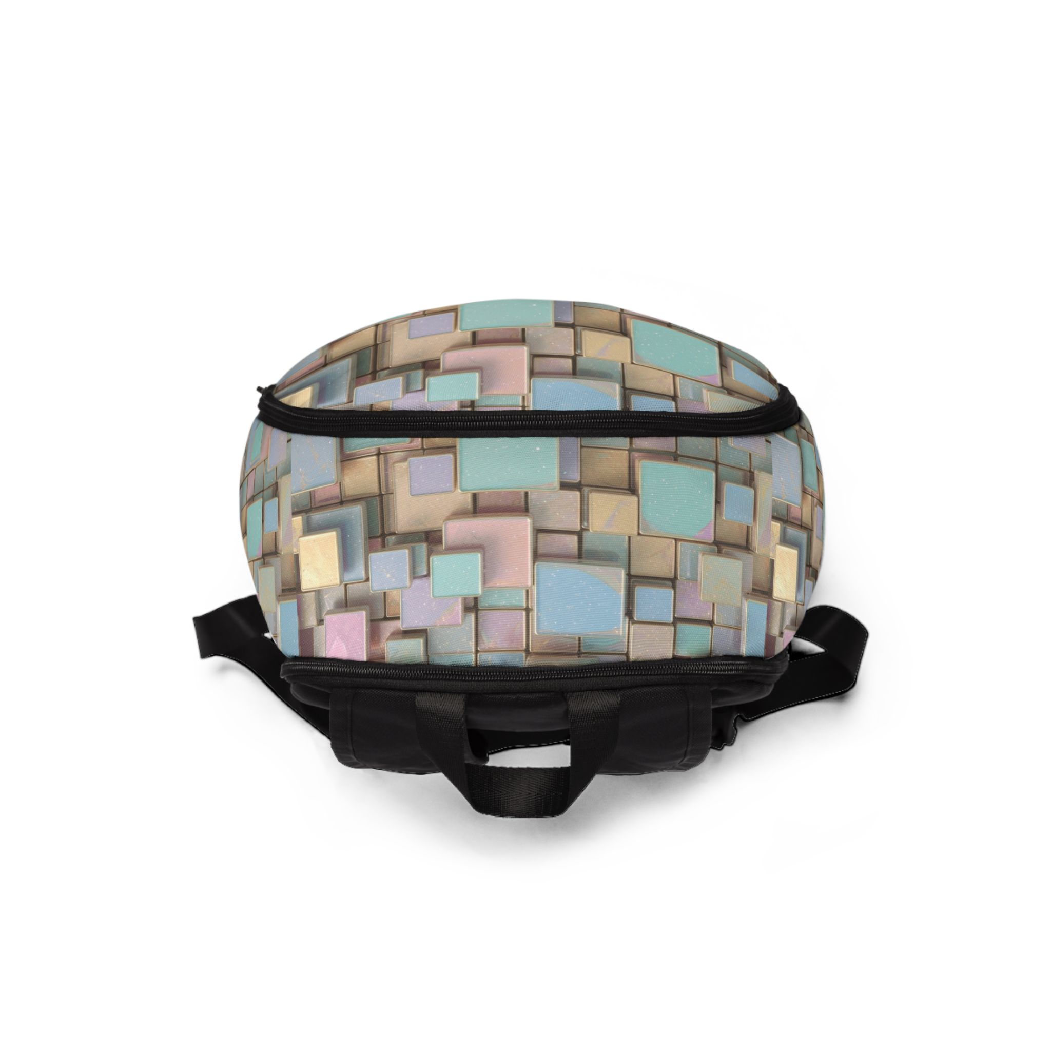 PICAPPO Laptop Travel Backpack for School, Pastel Cube Premium Student Backpack, Lightweight, Protective Bag - Image 4