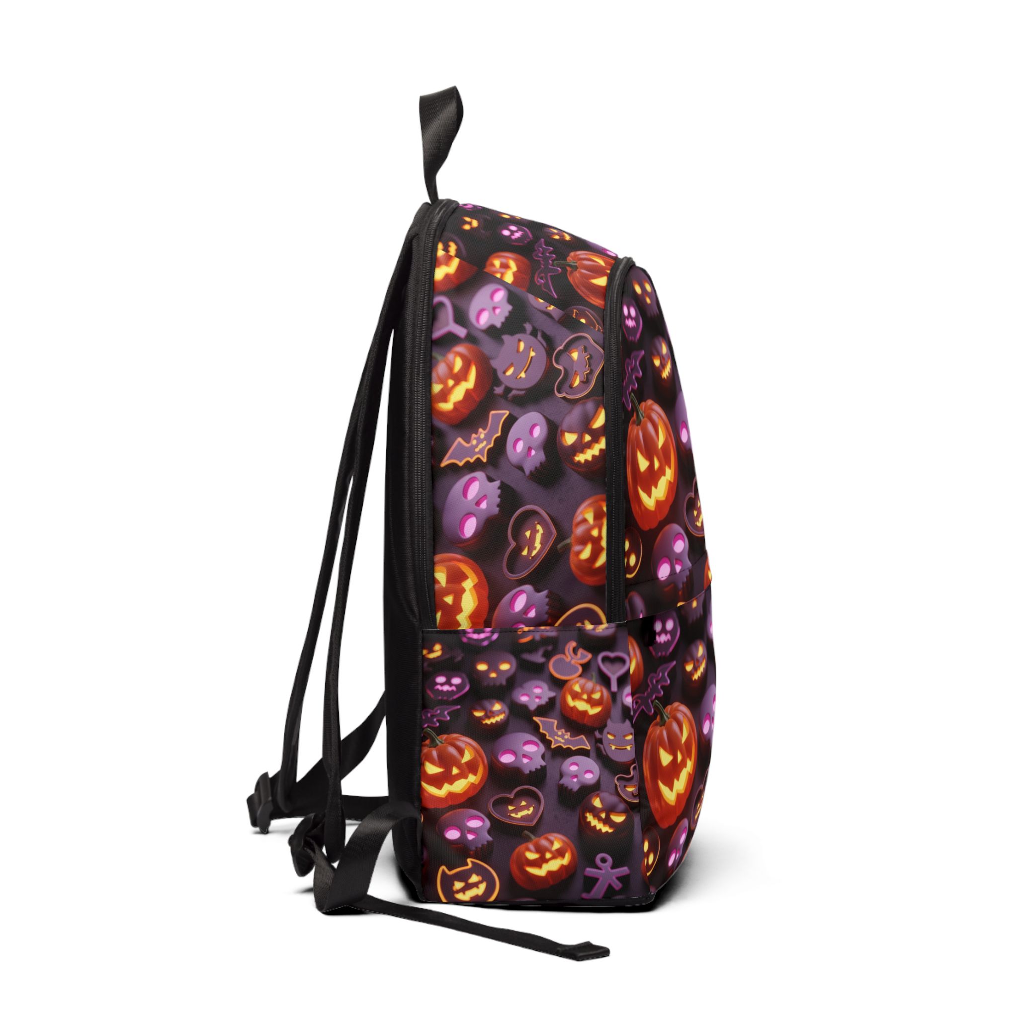 PICAPPO Laptop Travel Backpack for School Halloween Pumpkin Premium Durable Backpack for Students, Lightweight and Protective Bag - Image 2