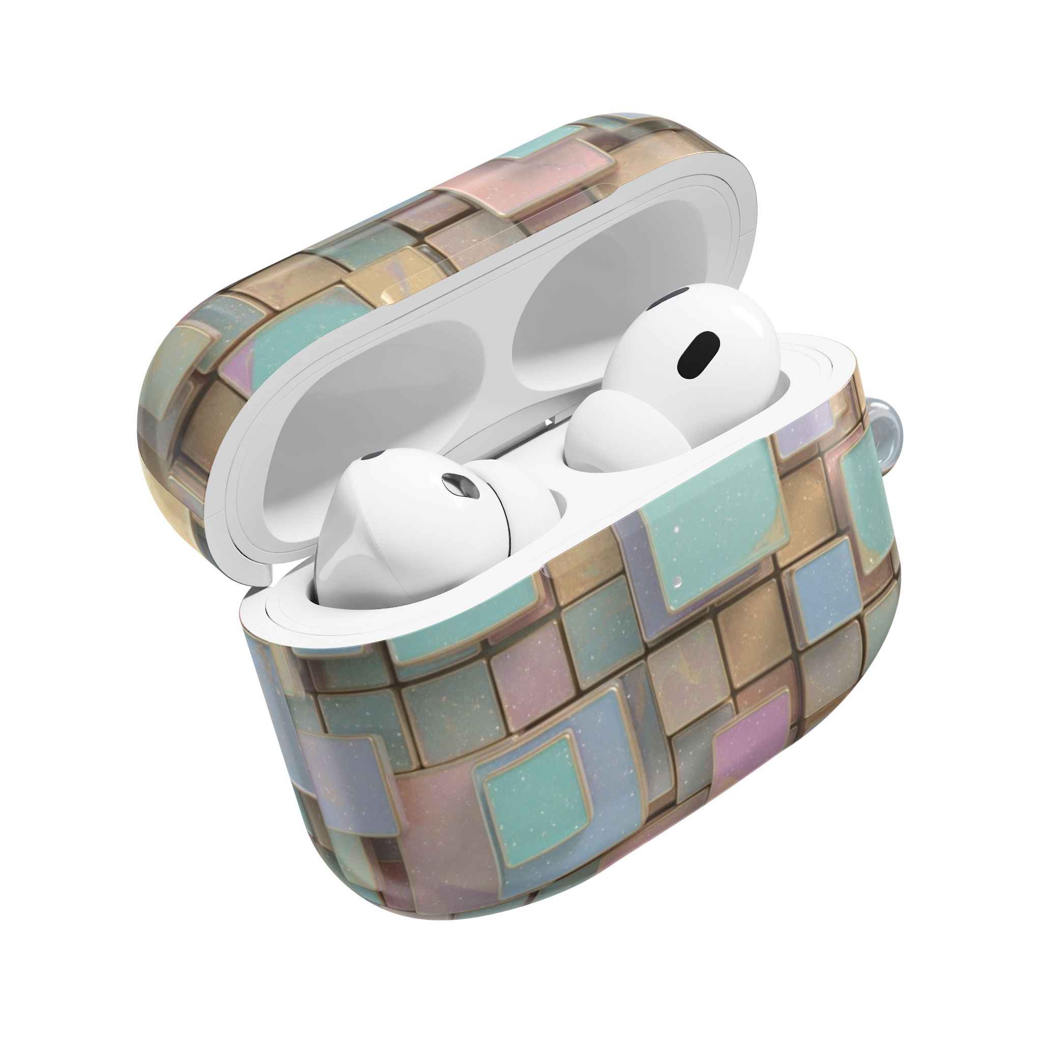 PICAPPO Pastel Geometric AirPods Pro Case — Chic and Protective Case for Home and Office - Image 4