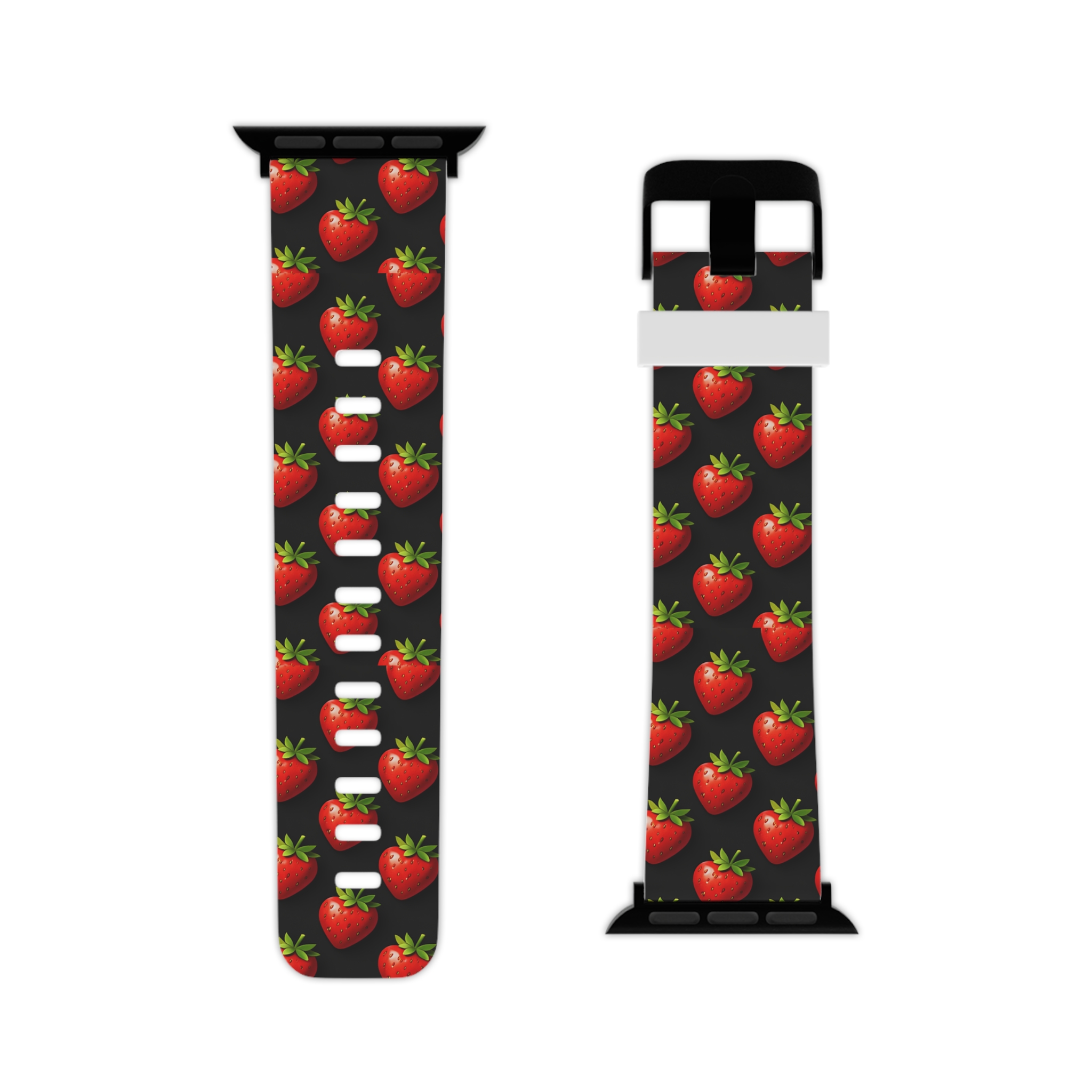 PICAPPO Band For Apple Watch Red Strawberry Pattern - Image 2
