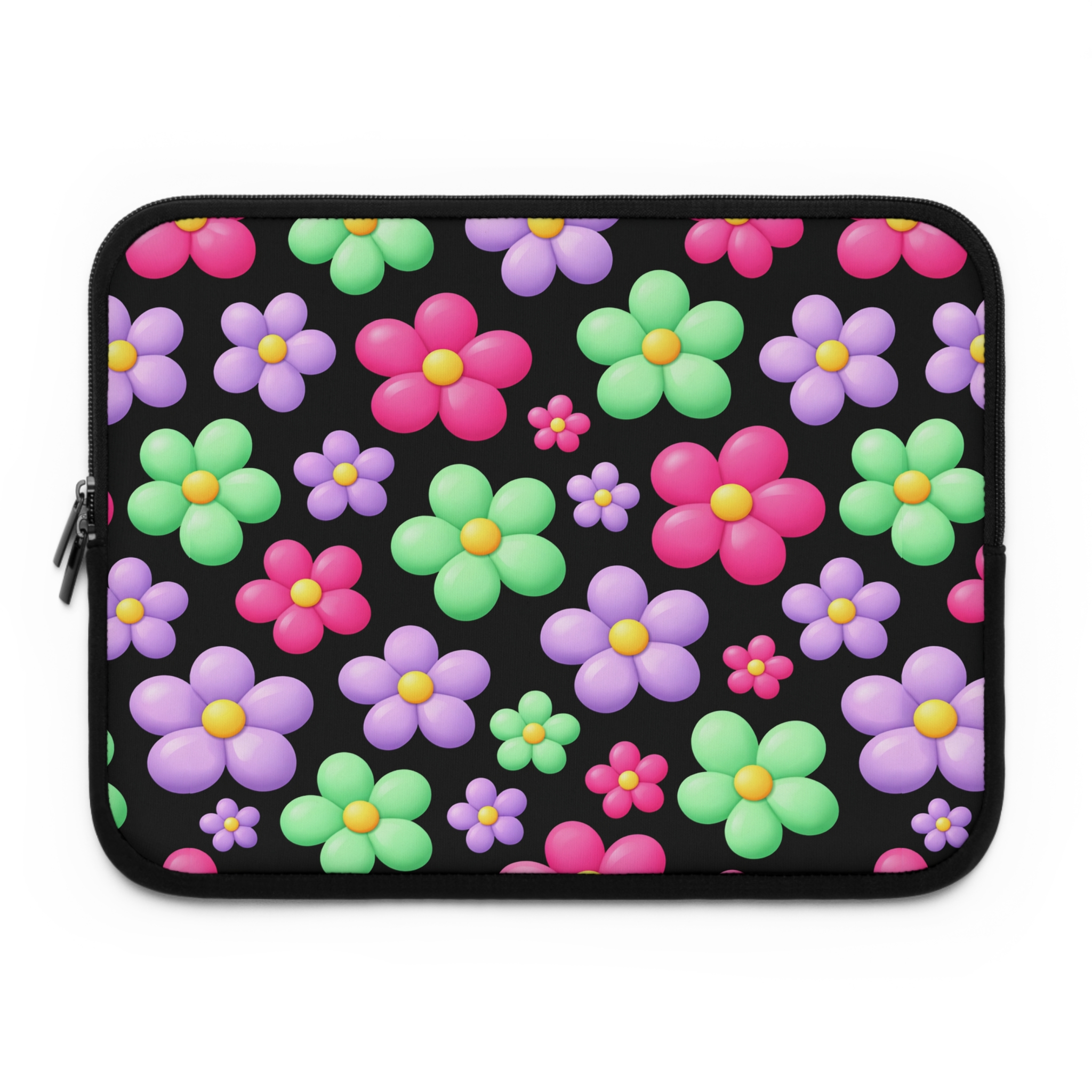 PICAPPO Floral Pop Laptop Sleeve Case for Focused Workdays – Quiet, Lightweight Laptop Cover