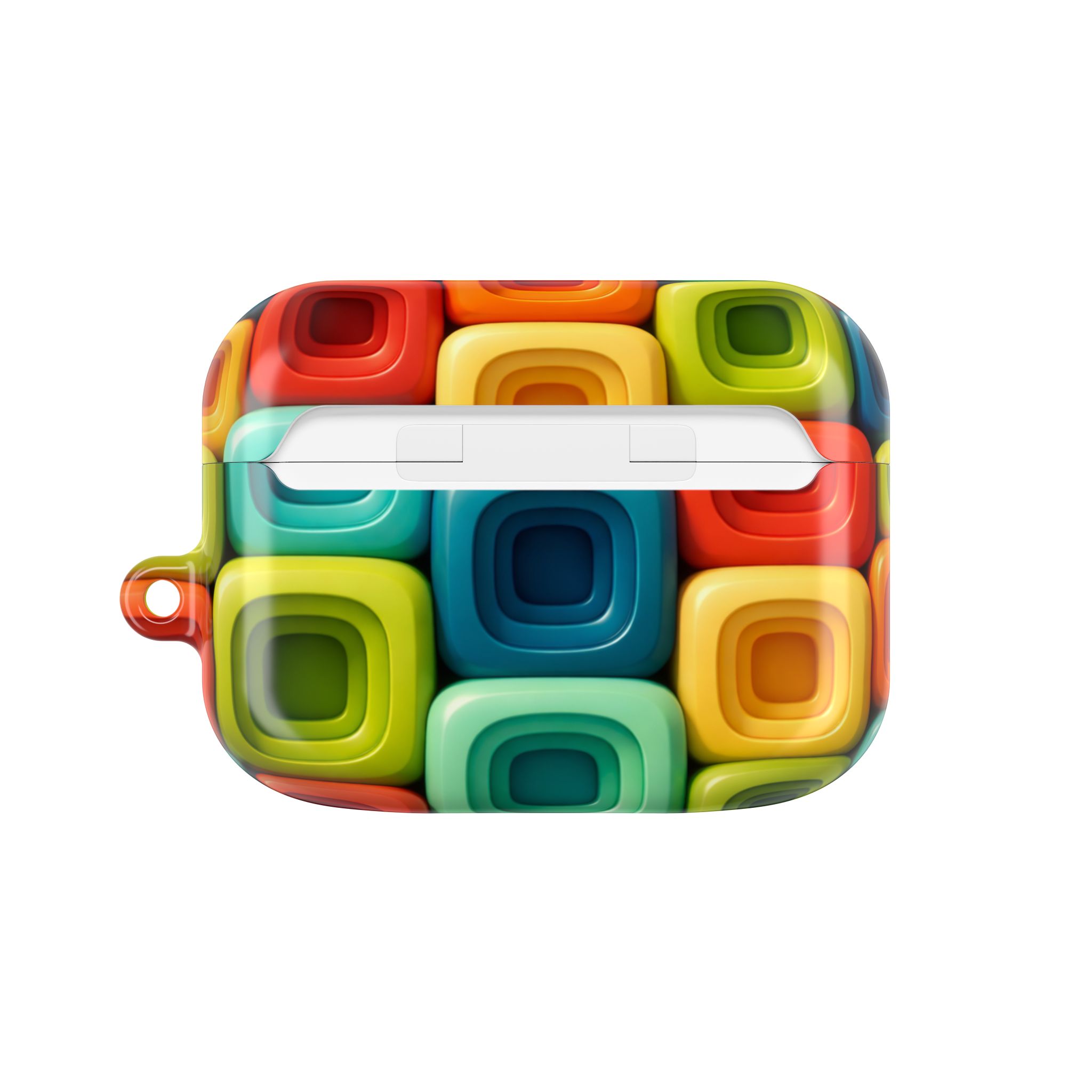 PICAPPO Colourblock Pattern AirPods Pro Case — Stylish Protection for Modern Lifestyles - Image 2