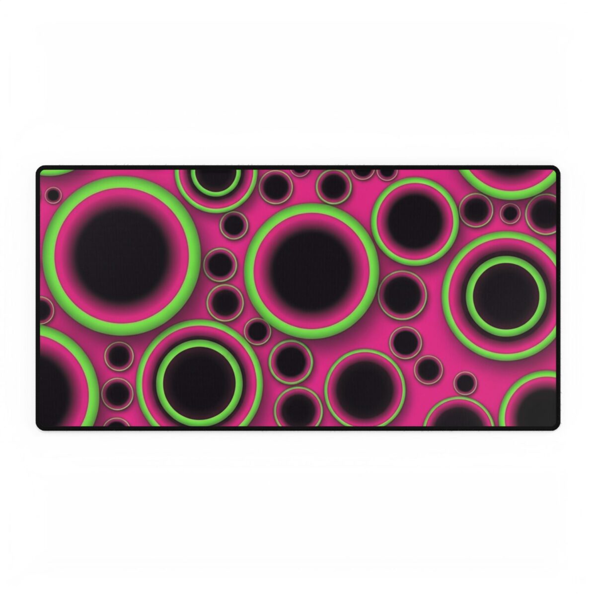 PICAPPO Retro Neon Desk Mat Pad Large Desk Pad for Keyboard and Mouse for Students